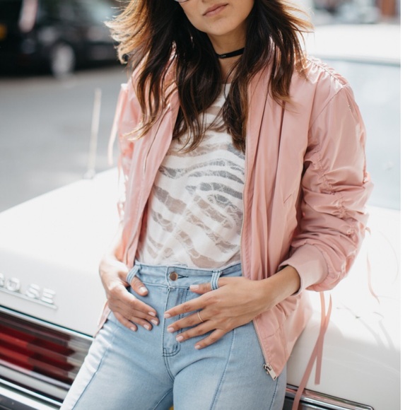 STORETS Satin Bomber Jacket - Picture 2 of 7